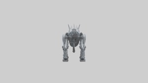 Cybernetic Beast statue model