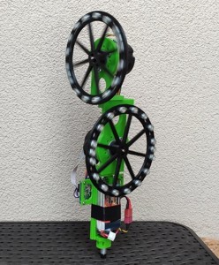 Two axis reaction wheel self balancing stick