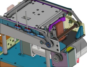 industrial 3D model Conveyor belt can lift lower