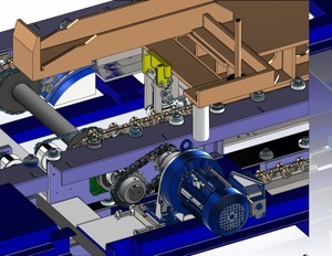 industrial 3D model Assembly line