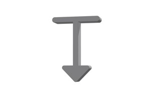 3d arrow alt from top