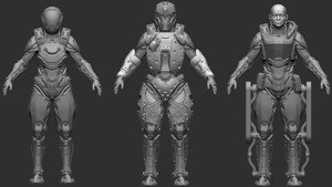 Modular Sci Fi Warriors ZTool Source Files
