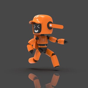 LD&R orange robot V2 | Semi pose-able