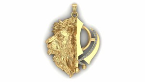 Khanda Lion Pendant