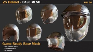 25 Helmet Base Mesh - VOL 07 