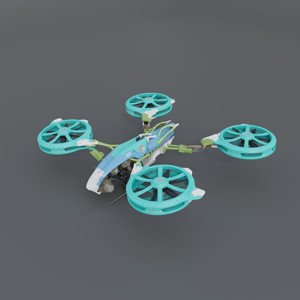 Futuristic quad copter drone