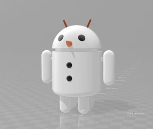 Android Robot Snowman