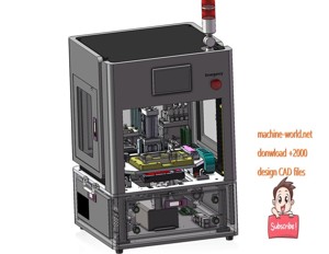 industrial 3D model Semi automatic labeling machine