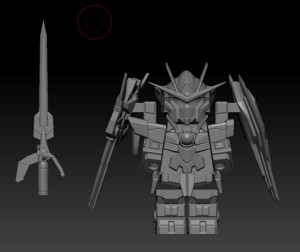 BRICK COMPATIBLE MINIFGURE GUNDAM QANT