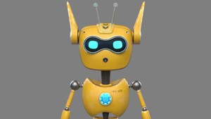 3D Robotic Character ROBO CAT WITHOUT RIG
