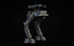 Mech Robot Two Legs Combat Sci-Fi