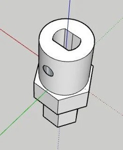 Coupler TT to Mecanum Wheel