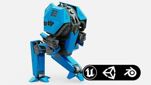 COMBAT DROID  FOVOS X Rigged for Unreal Engine - Unity - MIXAMO