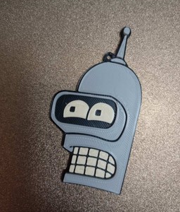 BENDER KEYCHAIN - FUTURAMA CHARACTER