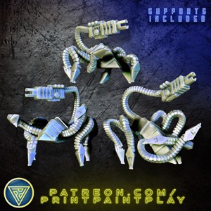 ALIEN COMBAT DRONES SET