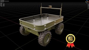 Ukrainian battle wheeled robot CRAB