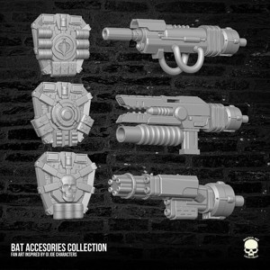 Bat Accesories Kit V2 3D printable File For Action Figures