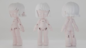 BJD Doll Girl Beta Ball Joint Doll 3D Printed Model