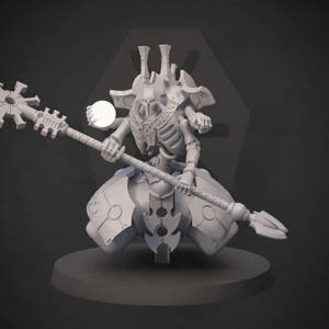 NECROTIC ROBOT SKELETON LOUCST DESTROYER LORD WITH RESURECTION ORB