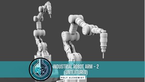 Industrial Robot Arm - 2 -Untextured