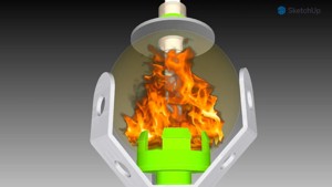 Flame Staff Meccano