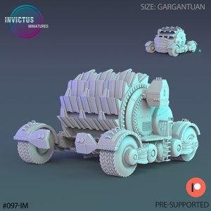 RED PLANET HARVESTER ‧ SCI-FI MINIATURE ‧ WARGAME MINIATURES ‧ TABLETOP 3D MODEL ‧ RPG MINIATURE ‧ CYBERPUNK CONSTRUCT ‧ STEAMPUNK WAR MACHINE ‧ STL FILE