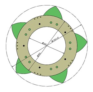 D500T80 wood iris mechanism laser cut 