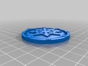 Warhammer 40k Chaos Medallion / Keychain