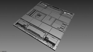 3d Sci-Fi Panel Module
