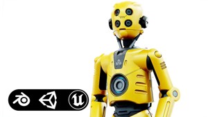 DROID C6-DS V2 Rigged for Unreal Engine - Unity - MIXAMO