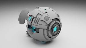 Sci fi drone game-ready