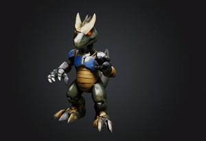DIB DINO MONSTER BOT STL OBJ GLB FOR 3D PRINTER