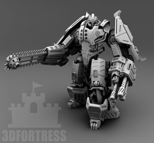  Robot with a saw
