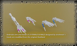 Android/Gynoid Arm&Hand v1.0 - by strohmain´s