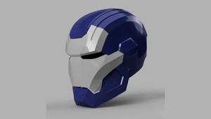 Iron Patriot War Machine Mk1 Helmet 3D Model Ready to Print