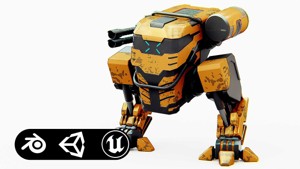MILITARY ROBOT Z-800 Rigged for Unreal Engine - Unity - MIXAMO