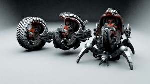 TOMB SENTINEL HOVER, CRAWLER DOOM WHEEL BIKE SET