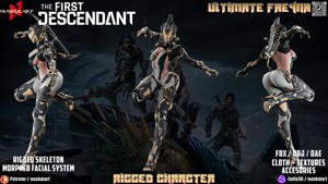 Ultimate Freyna - The First Descendant - Rigged Chracter