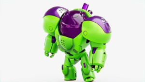 TOY BOT CYCLON RIGGED