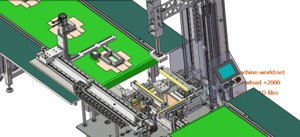 industrial 3D model Gift box packing machine
