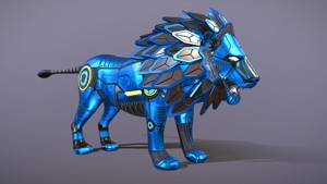 Robotic Lion 3D model