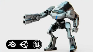 ROBOCOP Z500 Rigged for Unreal Engine - Unity - MIXAMO 