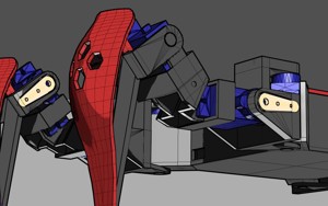 SG90 Servo Quadruped fram...