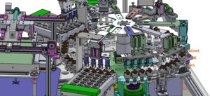 industrial 3D model Turntable automatic assembly machine