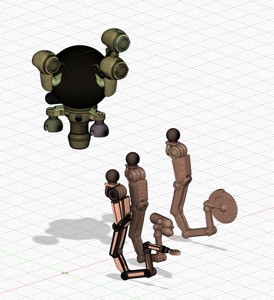 FALLOUT MR.HANDY MOVABLE FIGURE