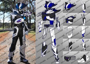 Kamen Rider Ziin Armor - DIY Cosplay Pepakura Foam Template