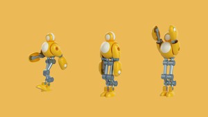 The Radiant Automaton  A Yellow Robot Model