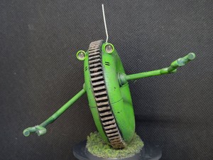 Green Donut Robot