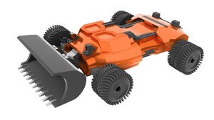 ROBOTIC TRACTOR WITH FOUR-WHEEL DRIVE