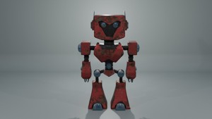 Red Robobot RR-01 - RIGGED